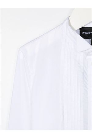 white cotton shirt EMPORIO ARMANI KIDS | 6H4CJ84N3GZ0100